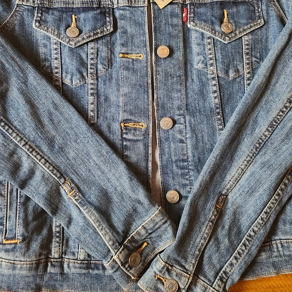 NWT LEVI'S 90's Jeans Jaquet Original  size Small - Picture 11 of 12